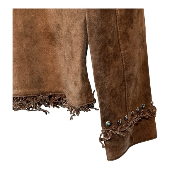 MontanaCo Western Suede Coat in Chocolate Brown NWT - Picture 4 of 6